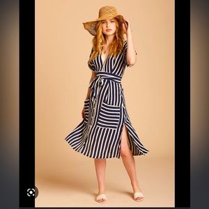 Faithful the brand Navy Strap Milan dress